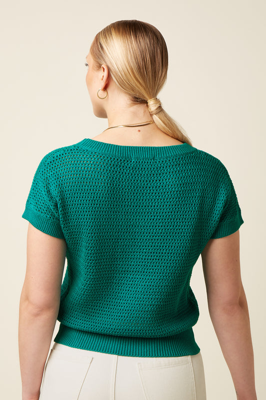 Boatneck Top Soleil - Ponderosa Green