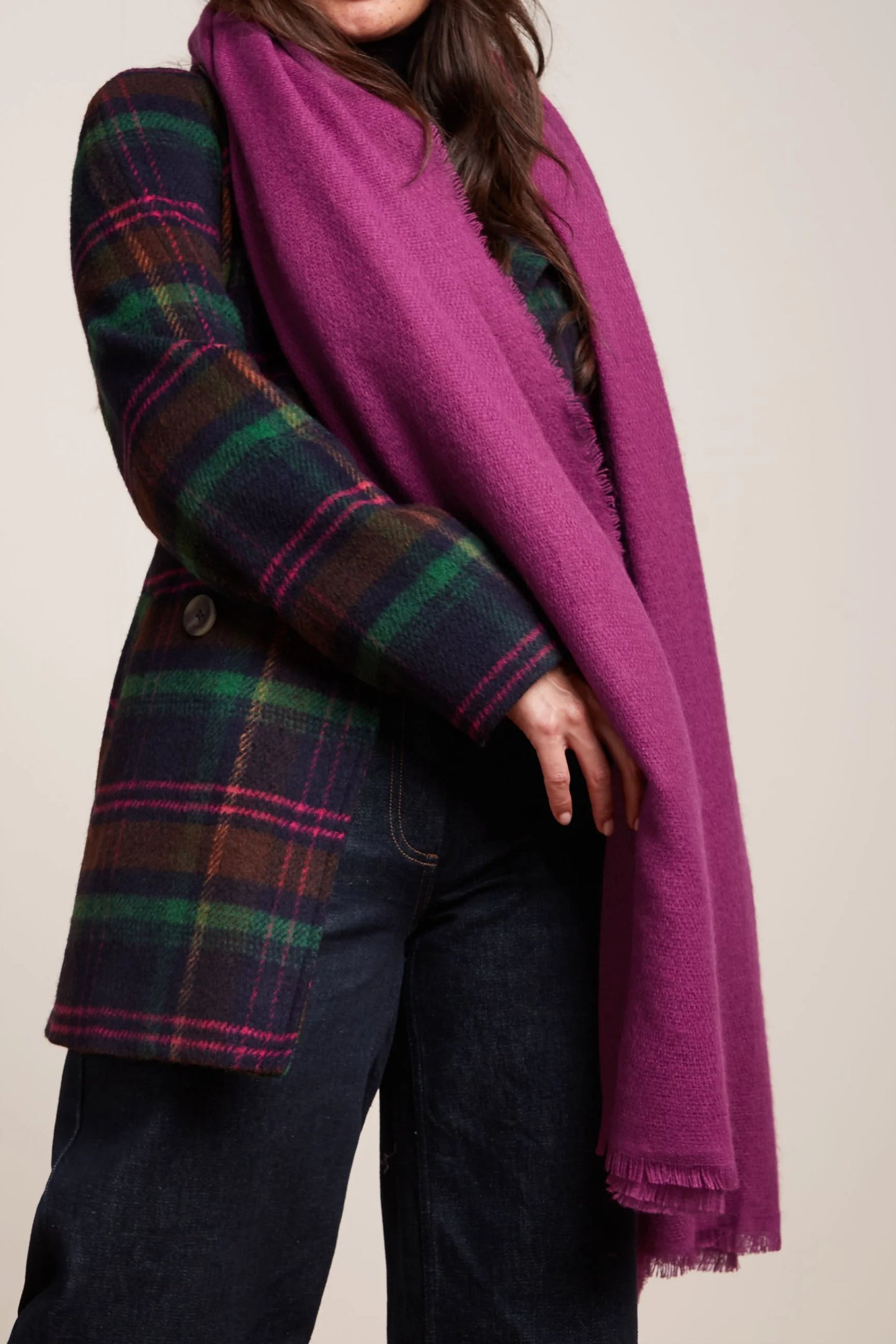 Crush Scarf - Fuchsia