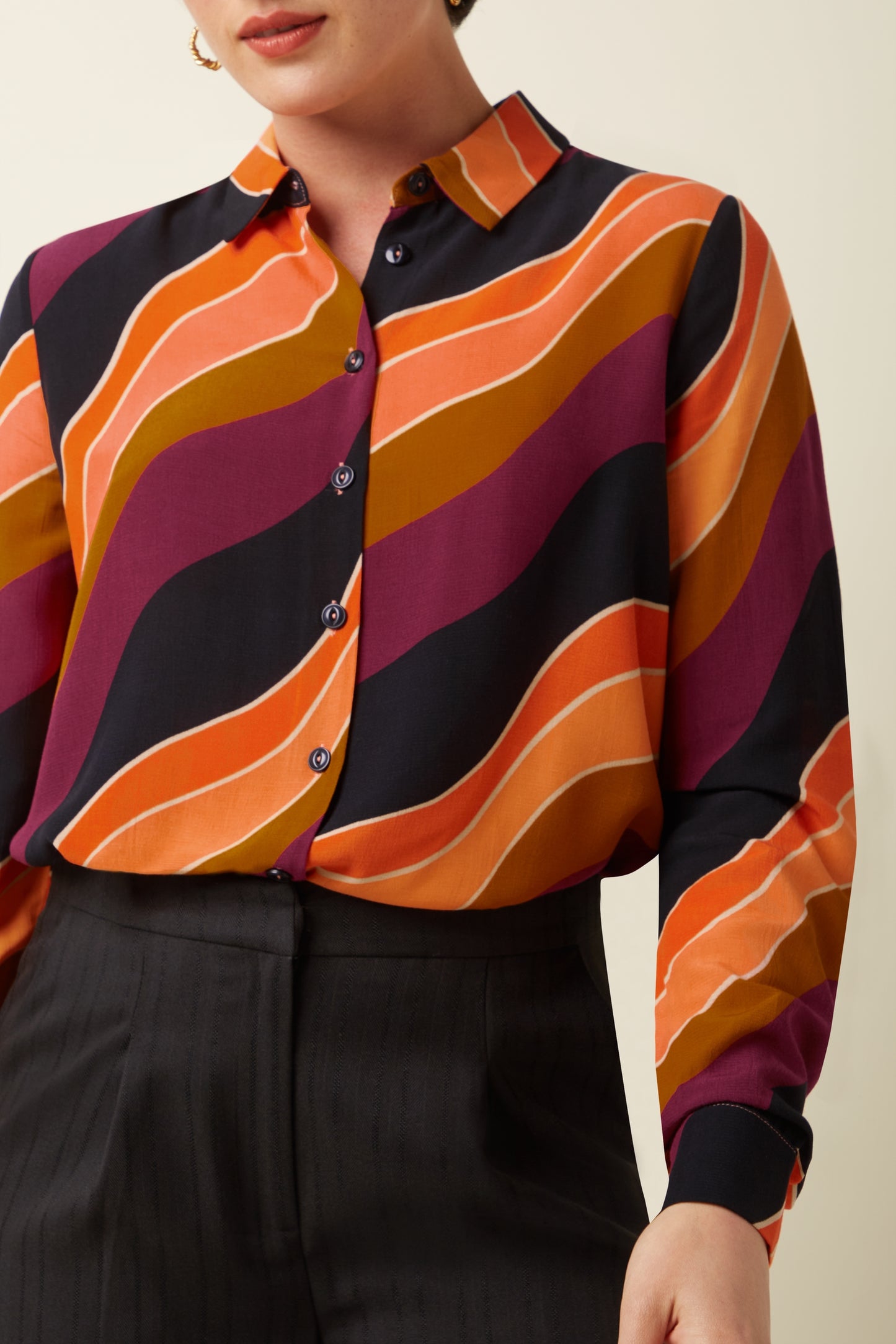 Maisie Blouse - Razzle Beaujolais Red
