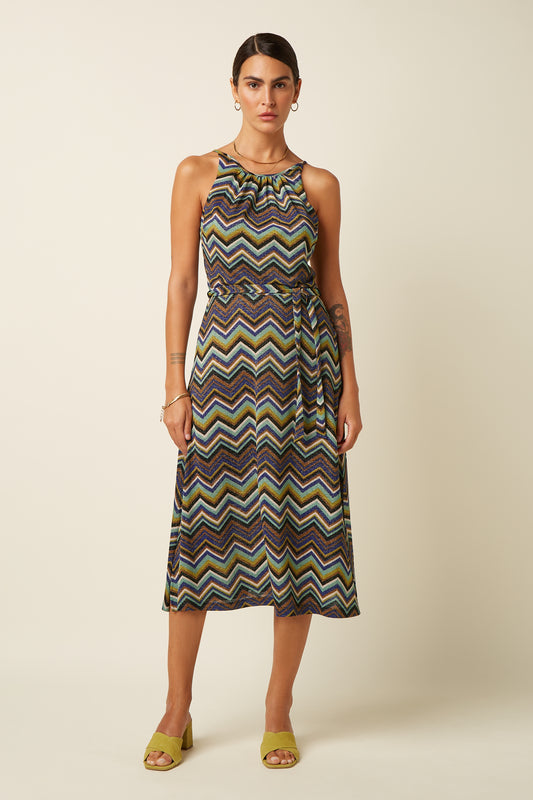 Hazel Dress Shio - Strong Blue