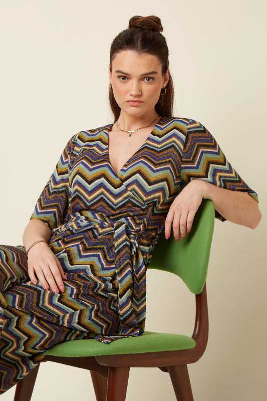 Zita Jumpsuit Shio - Strong Blue