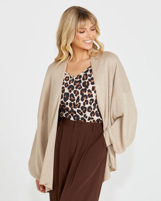 Madeline Lurex Knit - Cream Gold
