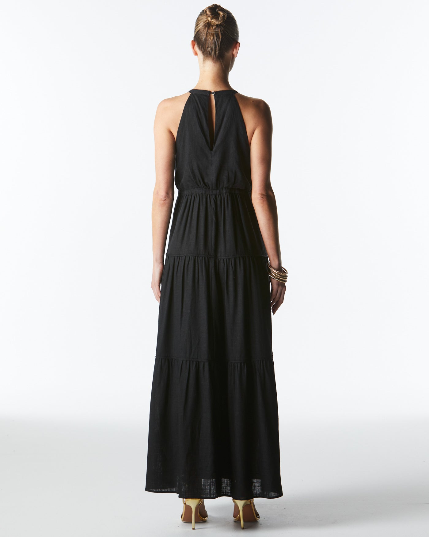 Mid Summer Halter Dress - Black