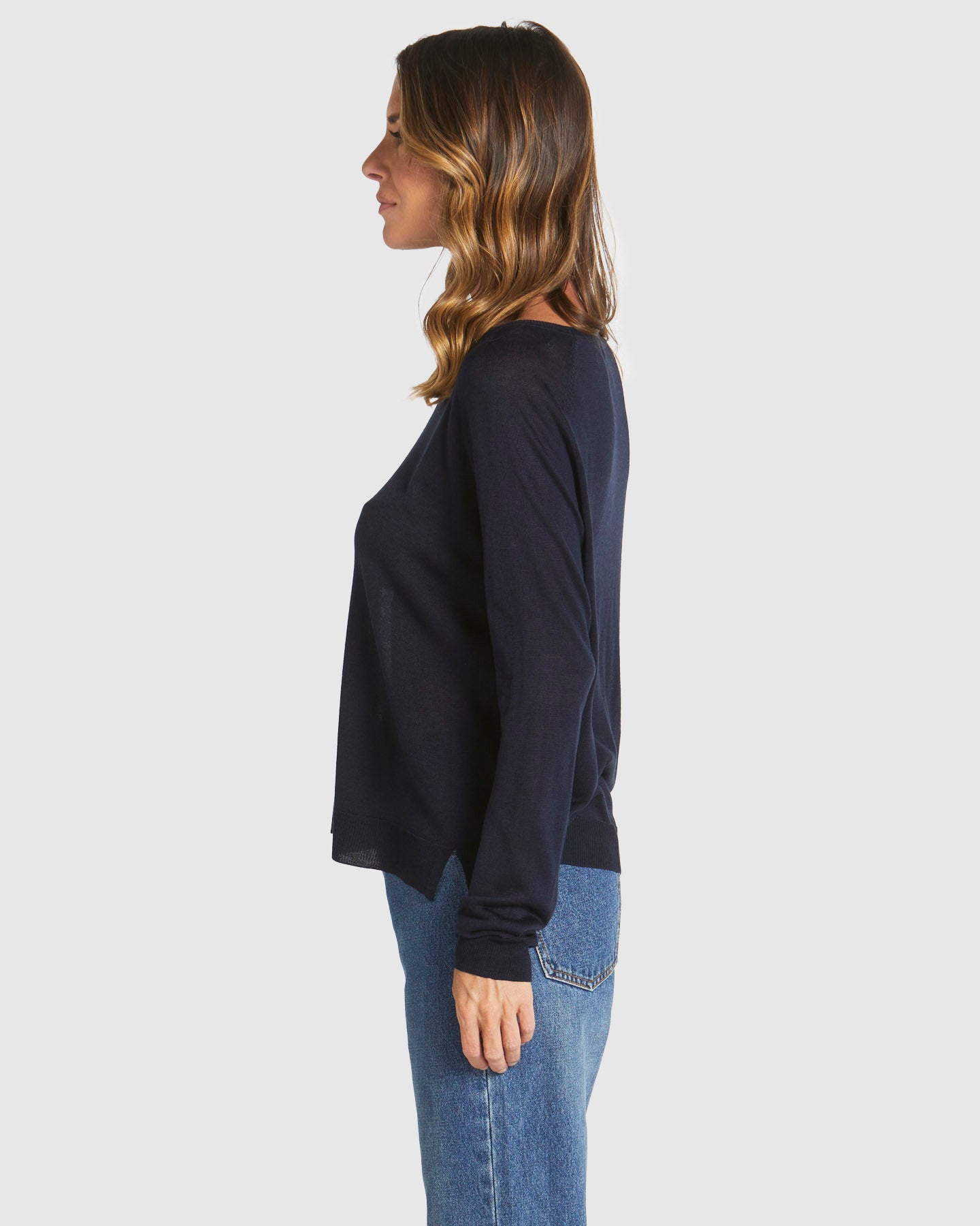 Reminiscent Knit Top - Navy