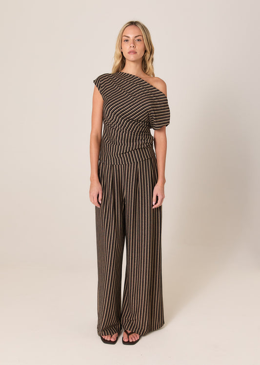 Everlyn Metallic Jersey Pant - Multi