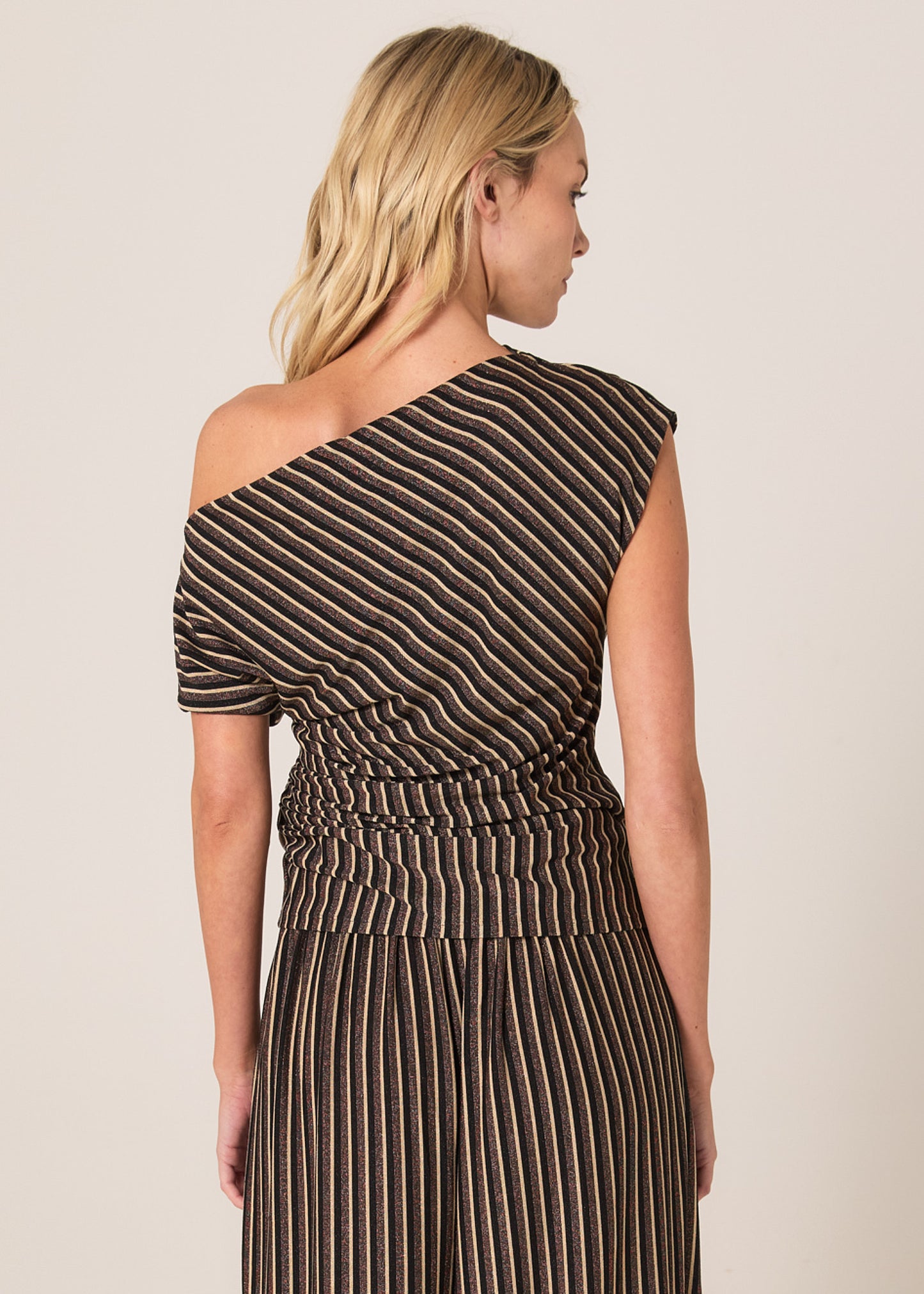 Everlyn Metallic Jersey Top - Multi