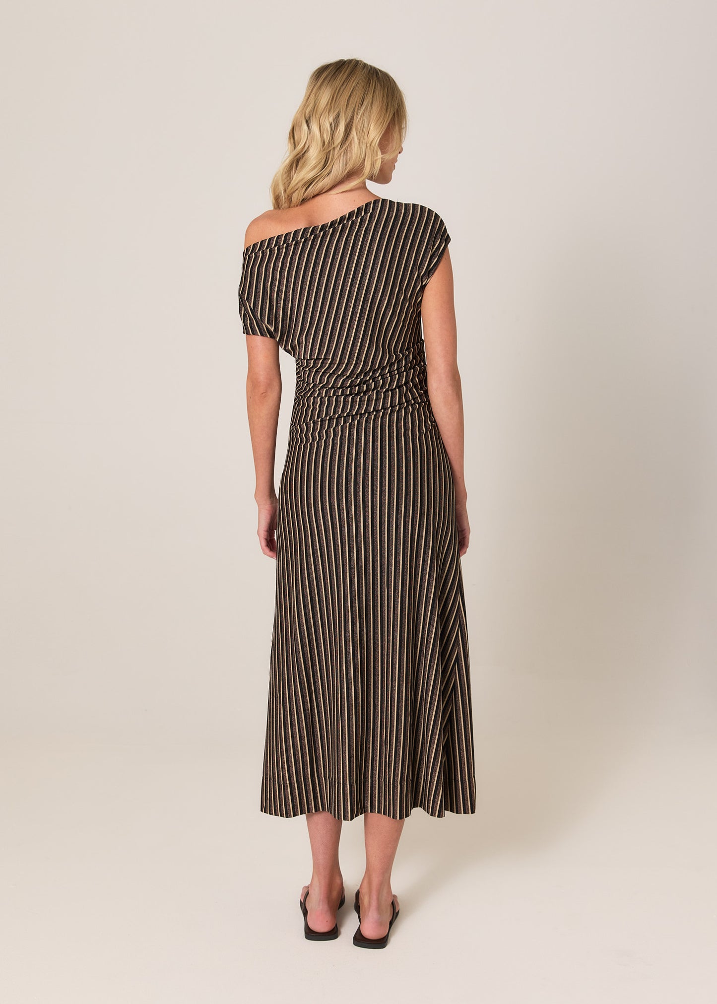 Everlyn Metallic Jersey Dress - Multi