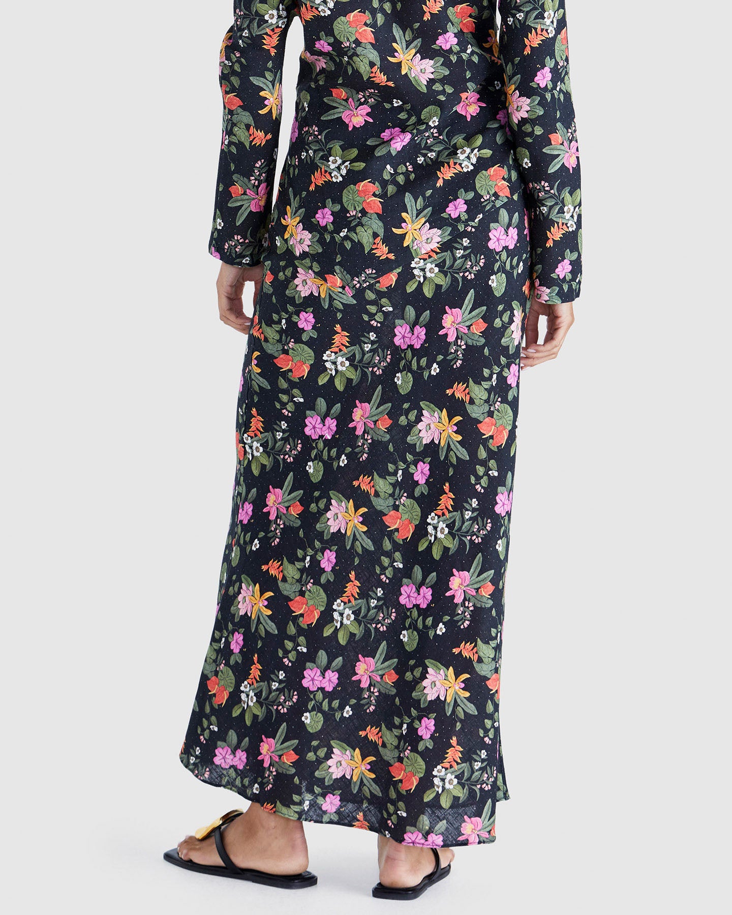 Beckett Bias Skirt - Night Garden