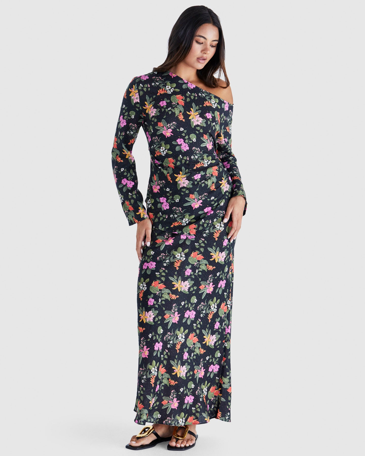 Beckett Bias Skirt - Night Garden