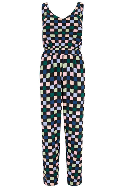 Carly Jumpsuit - Colourful Checkboard