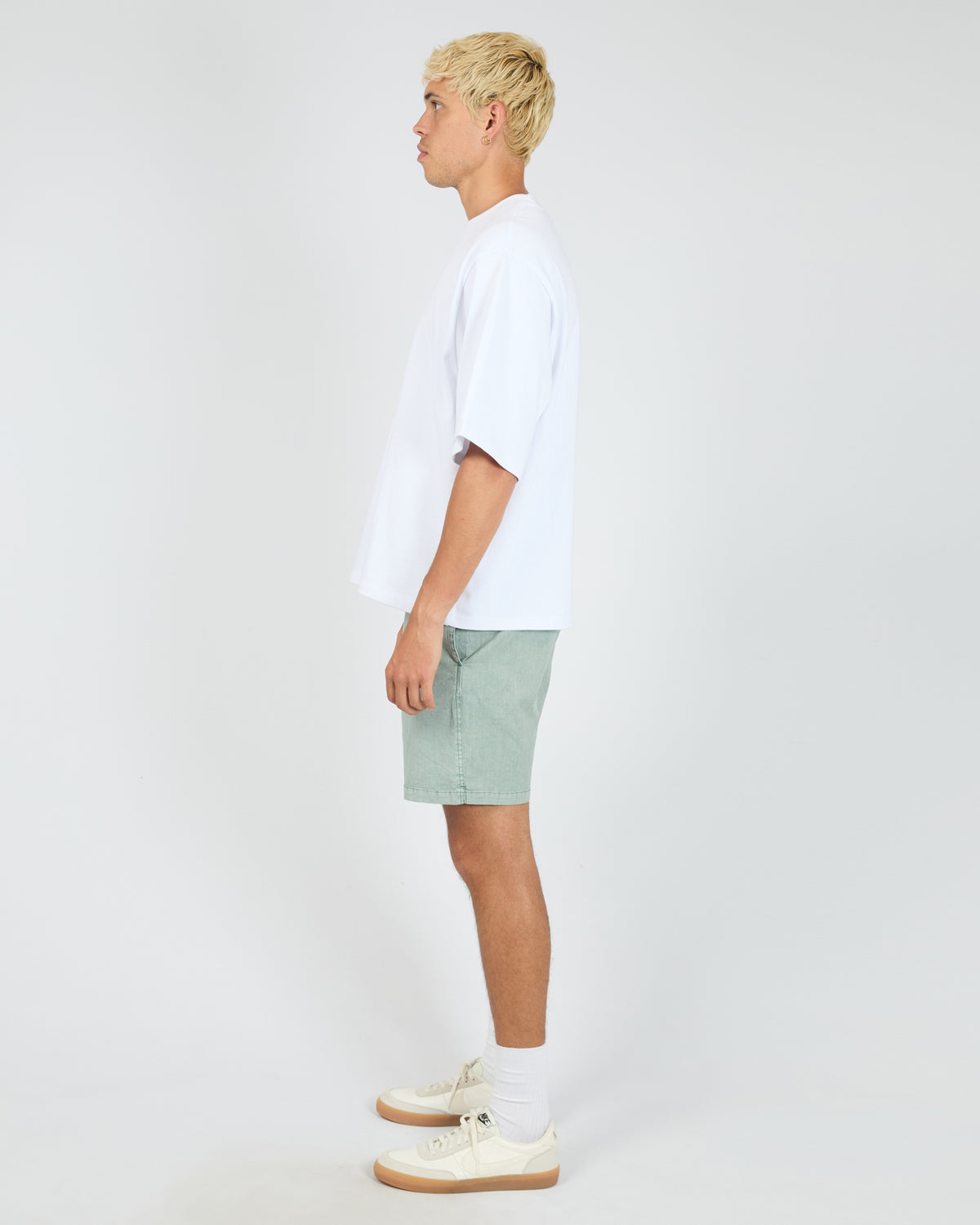 Elastic Waist Shorts - Green