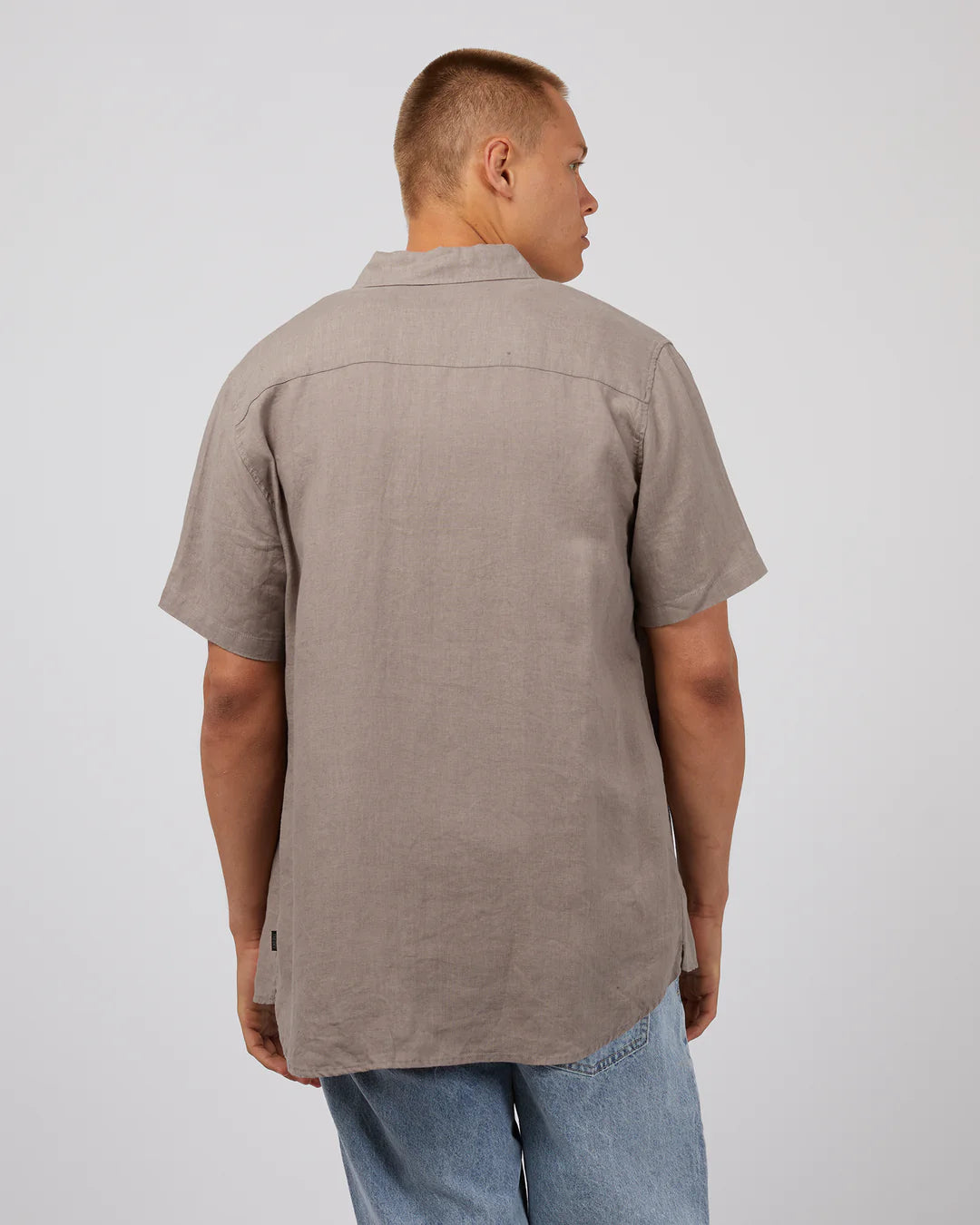 Linen SS Shirt - Mushroom