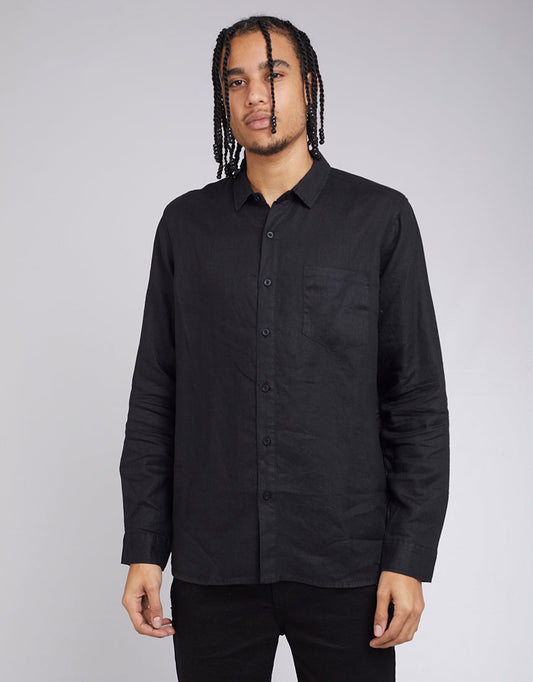 Linen Shirt - Black