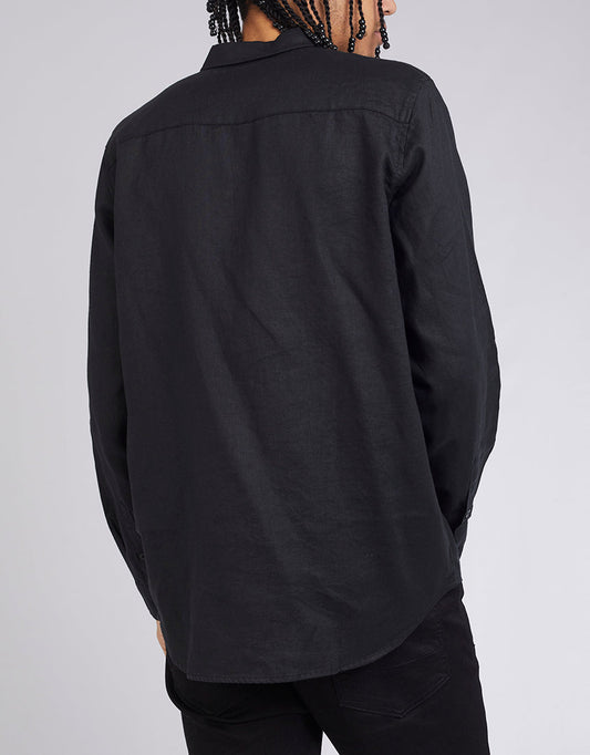 Linen Shirt - Black