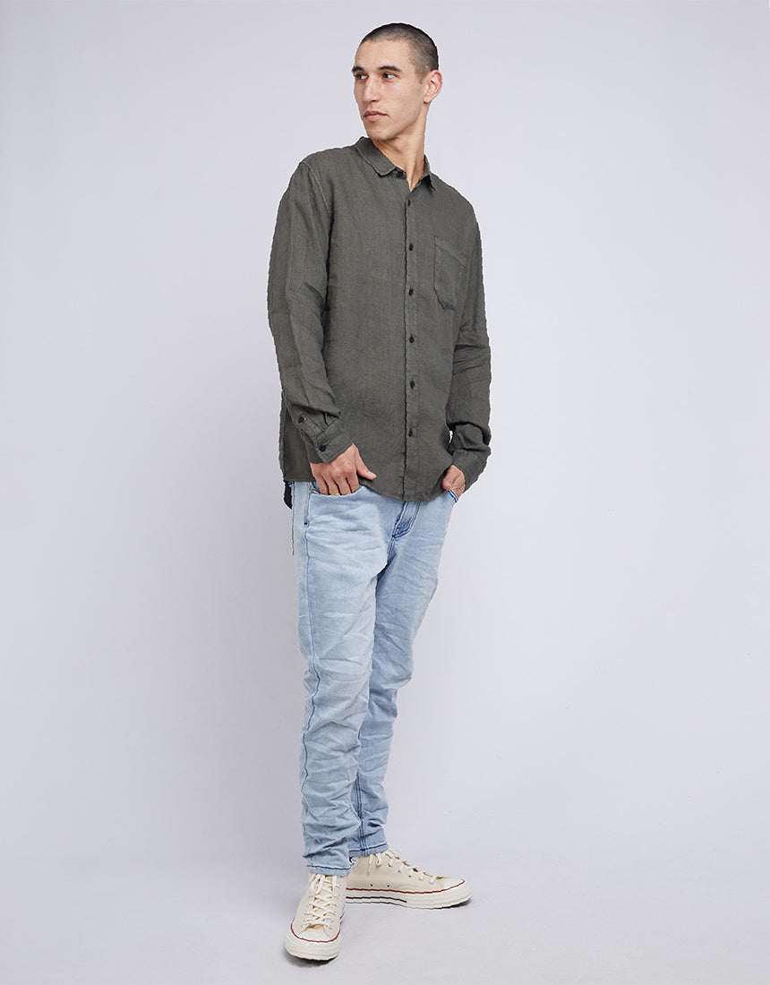 Linen Shirt - Khaki
