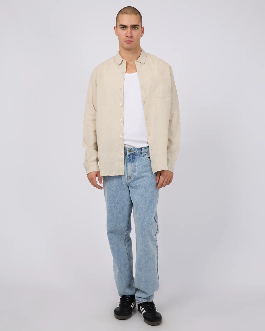 Linen L/S Shirt - Natural