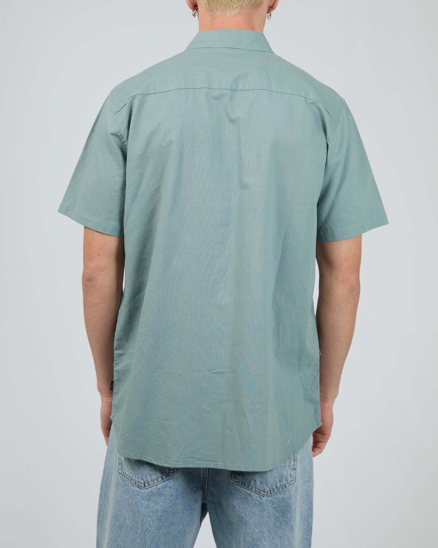 Linen SS Shirt - Steel