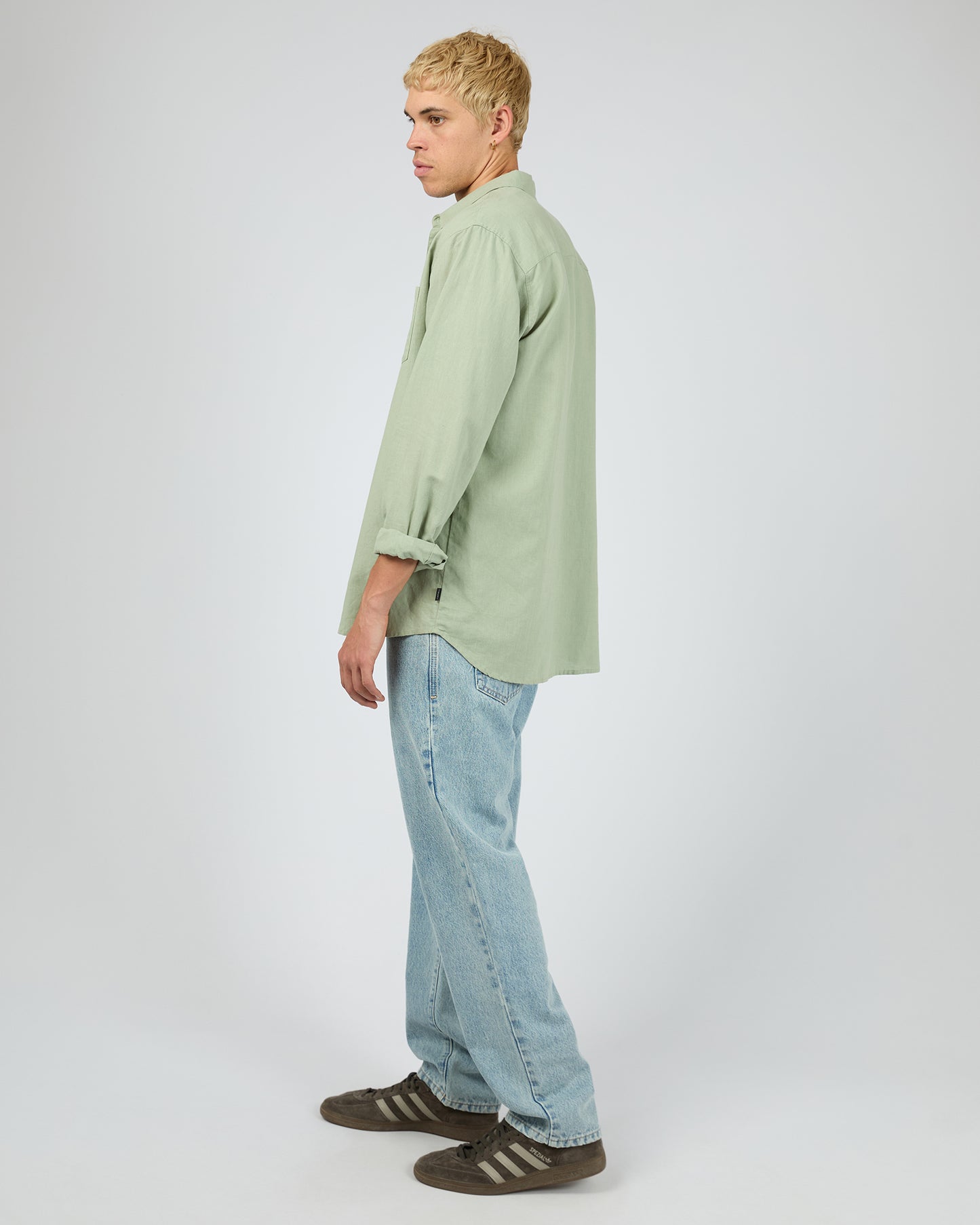 Linen LS Shirt II - Sage