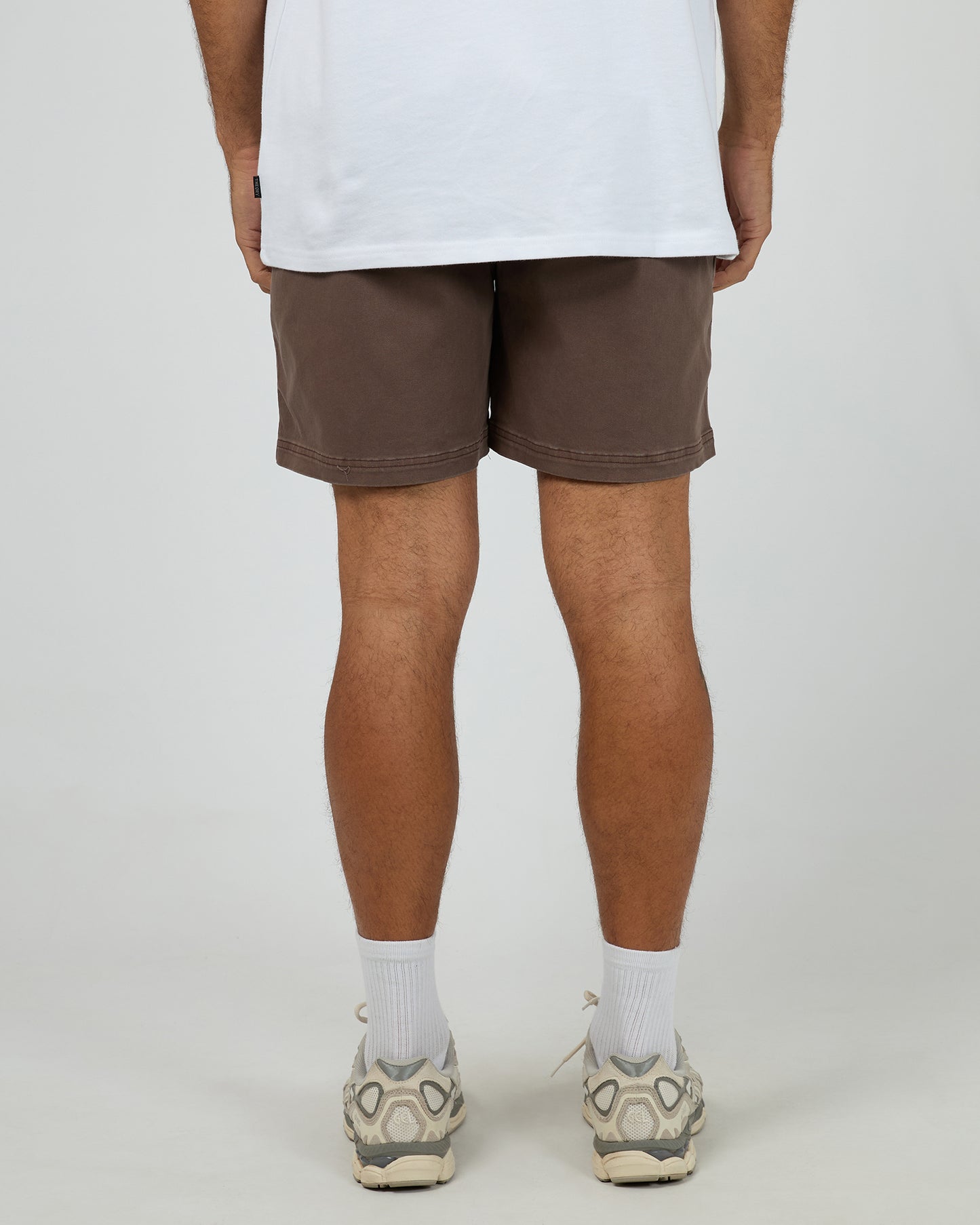 17" Twill Joggers - Brown