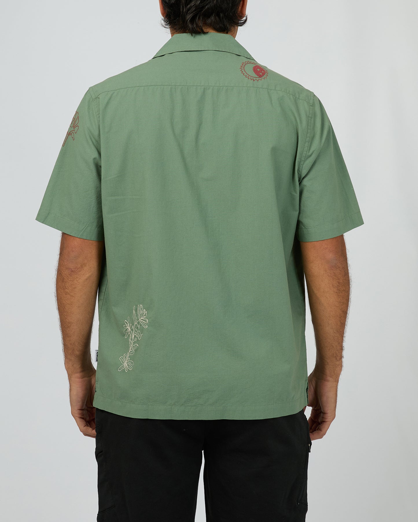 Athens Embroidered Shirt - Green