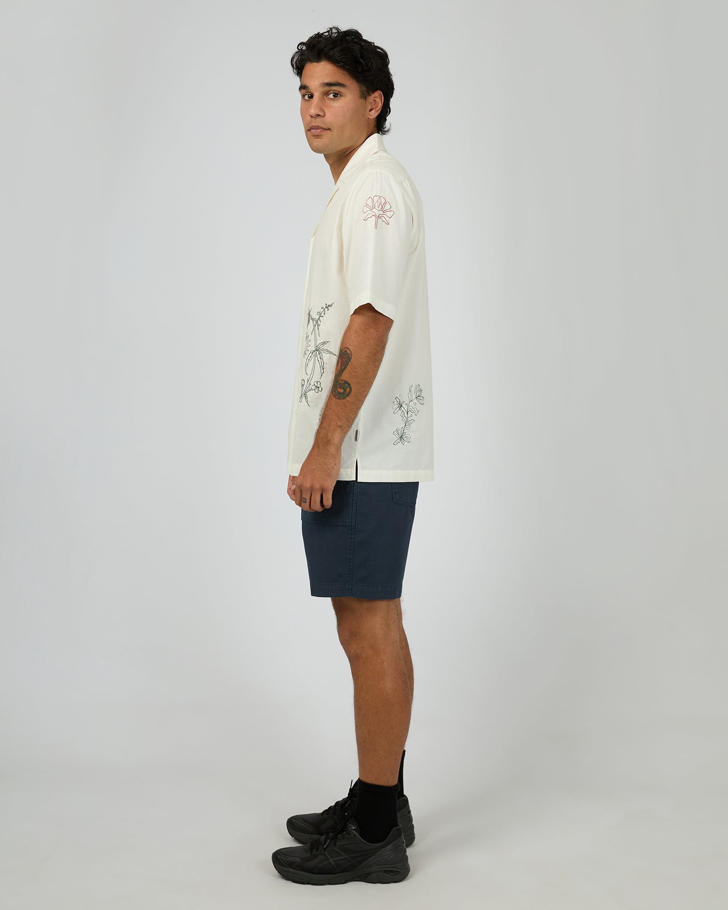 Athens Embroidered Shirt - Vintage White