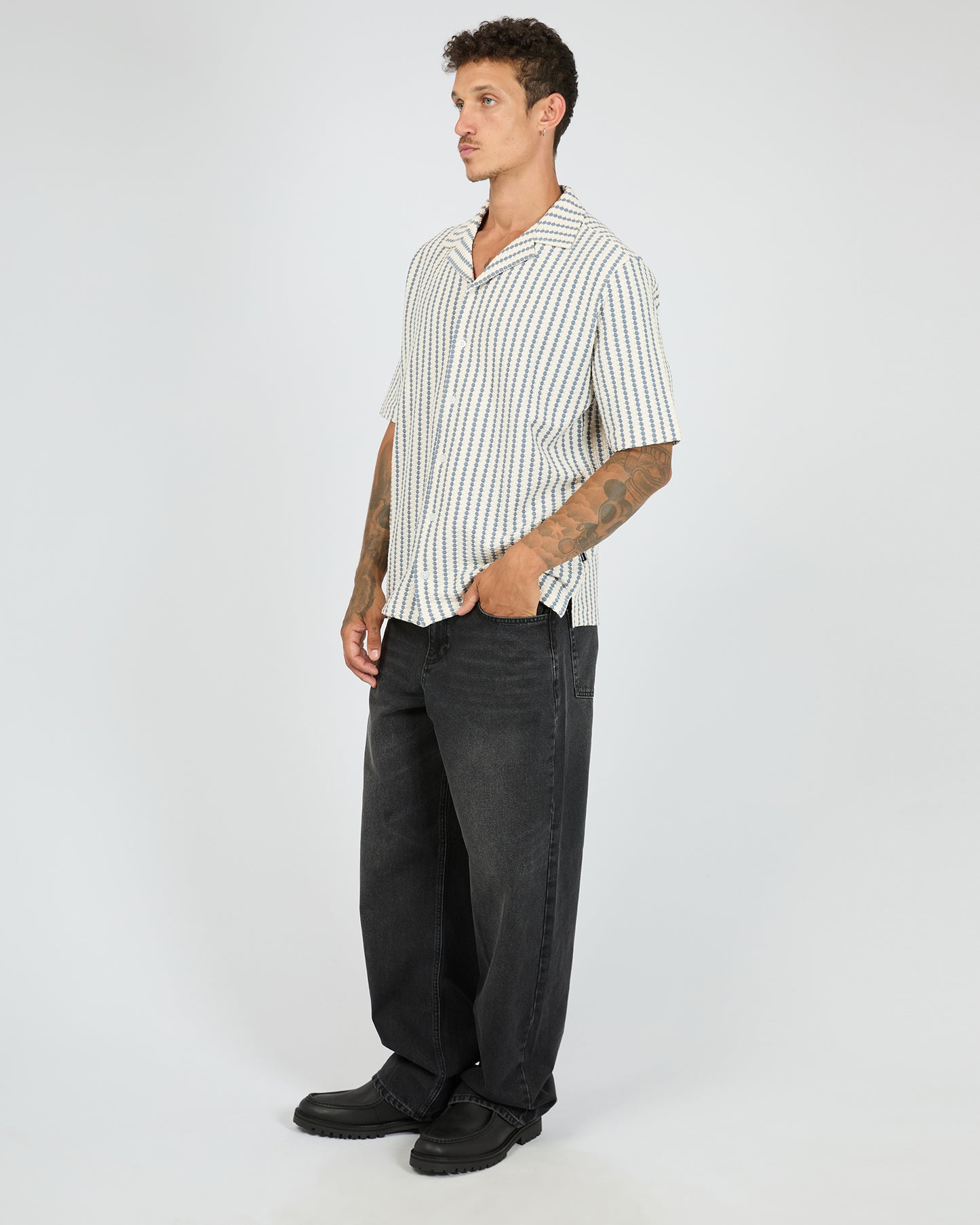 Lane S/S Shirt - White