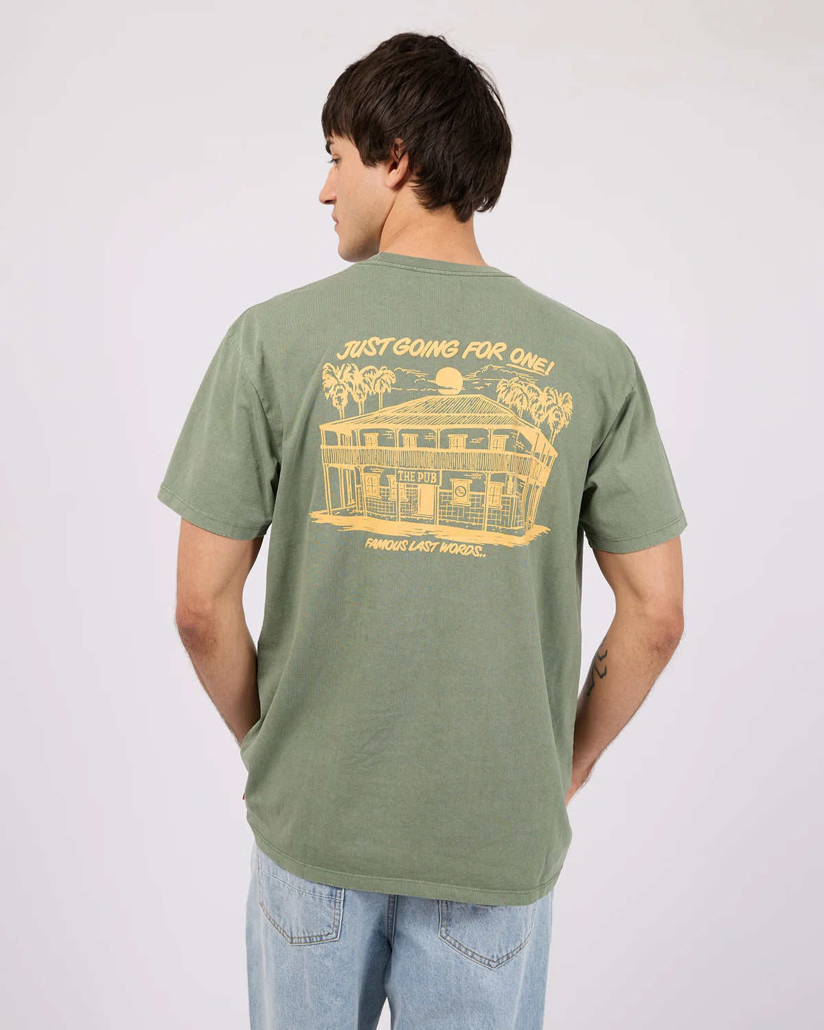 Just Going For One Tee - Pine Green