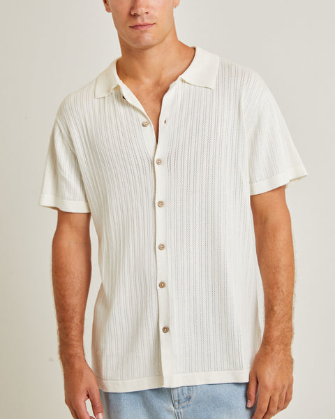Intro Polo Knit Shirt - White