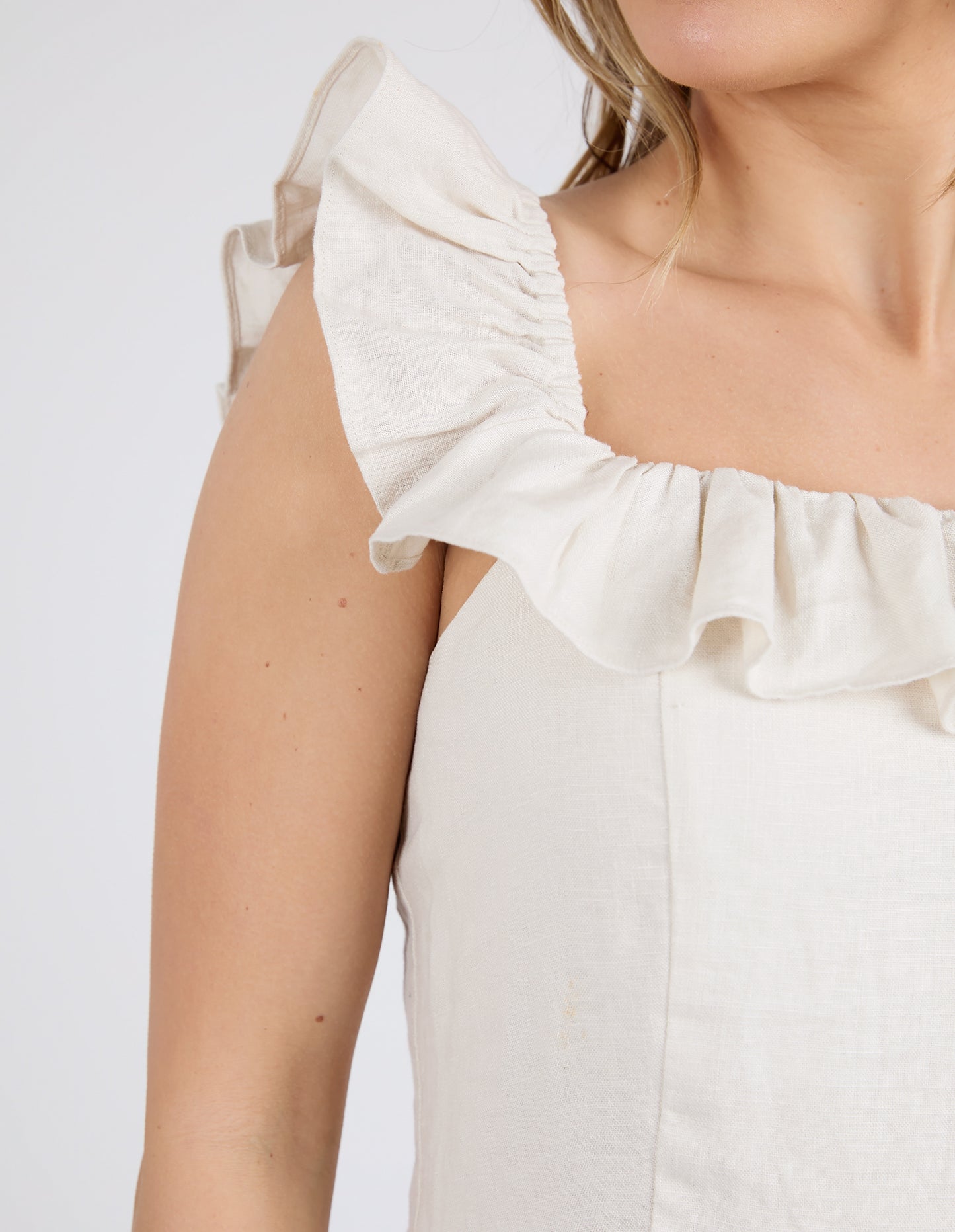 Bonifacio Dress - Oatmeal Linen