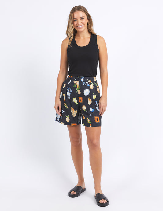 Italian Summer Shorts - Black