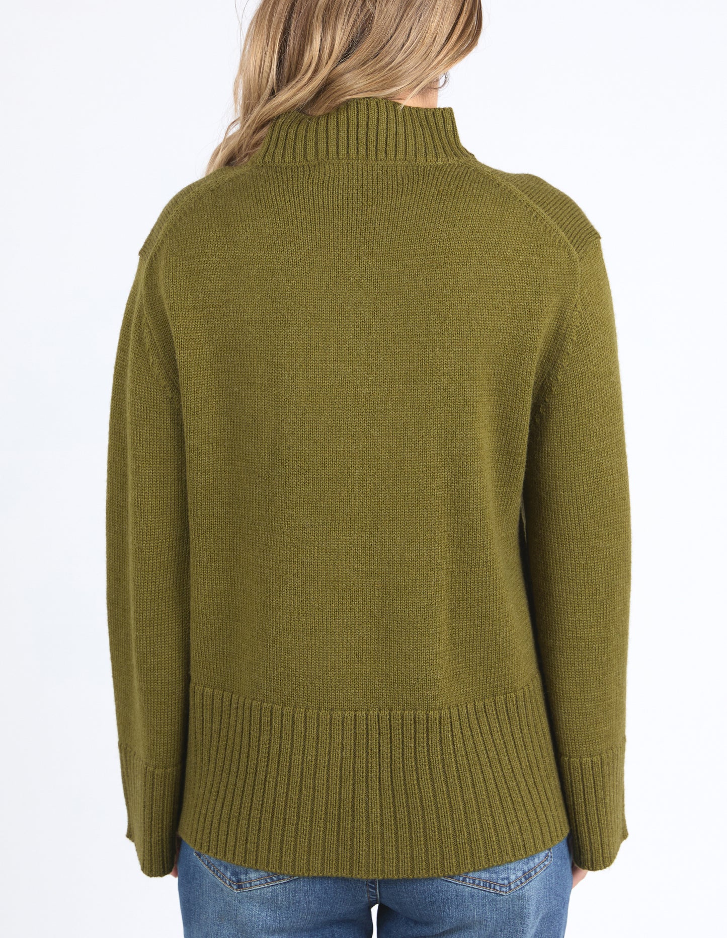 Jude Knit Jumper - Olive