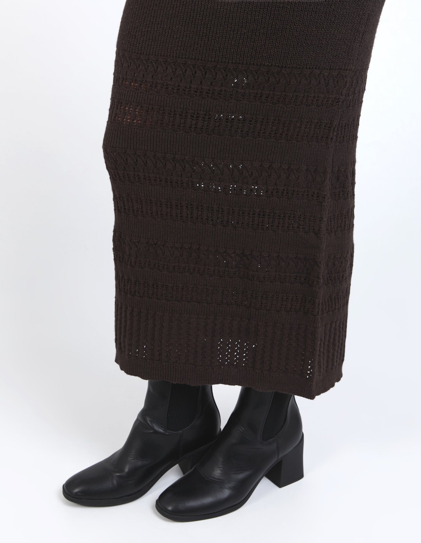 Elka Knit Skirt - Coffee Bean