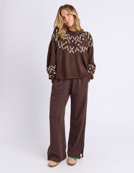 Polar Knit Crew - Coffee