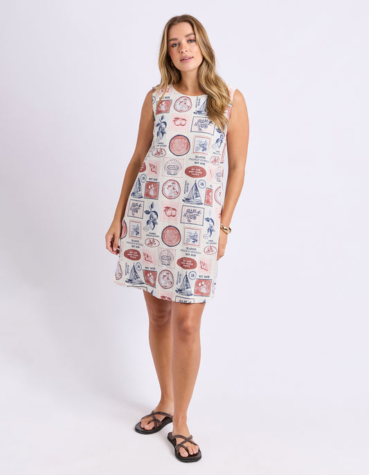French Riviera Dress - French Riviera Print