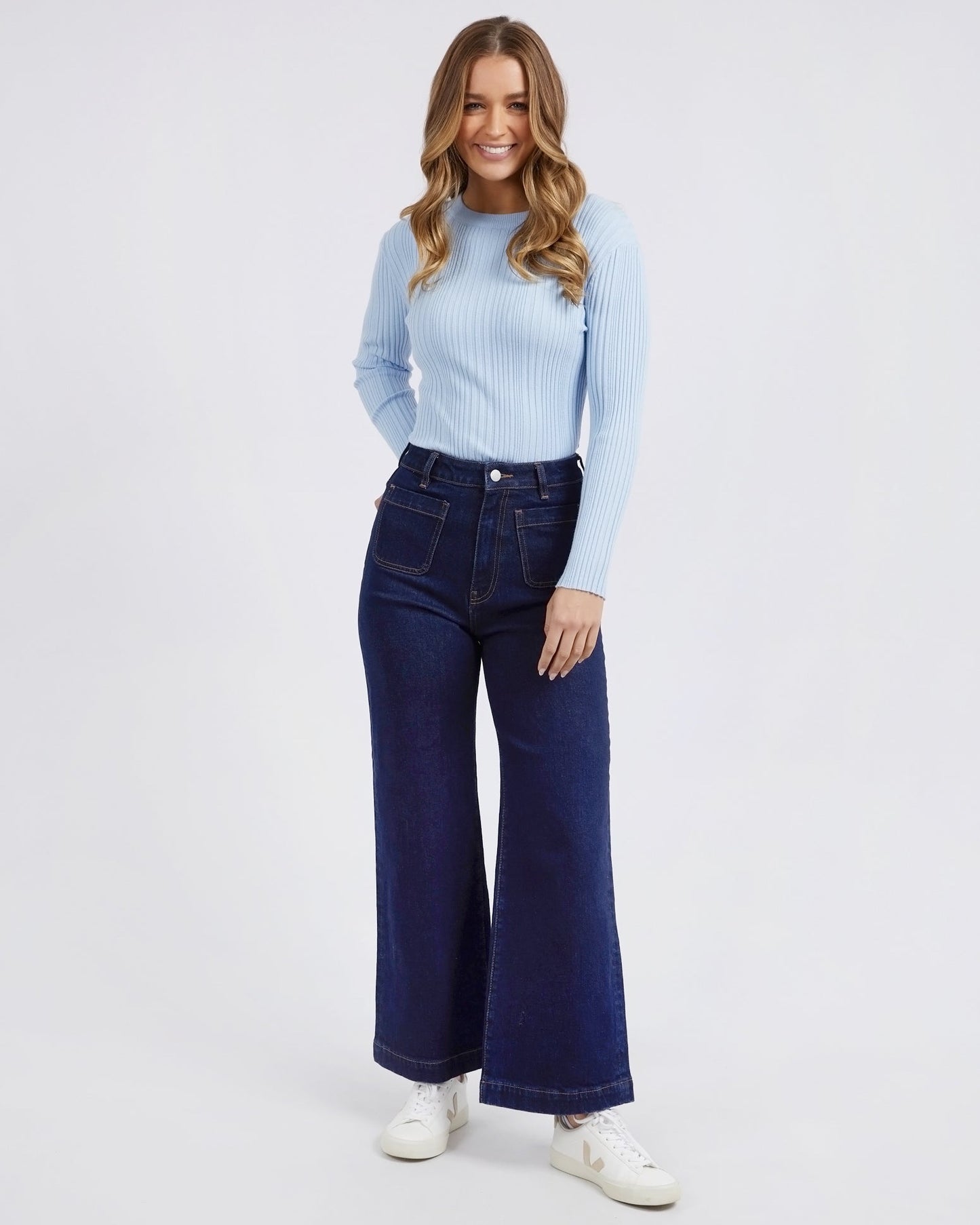 Sarah Wide Leg Jeans - Dark Denim