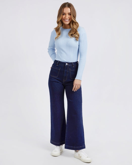 Sarah Wide Leg Jeans - Dark Denim