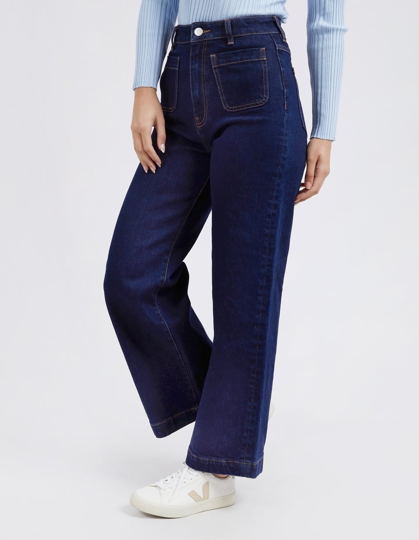 Sarah Wide Leg Jeans - Dark Denim