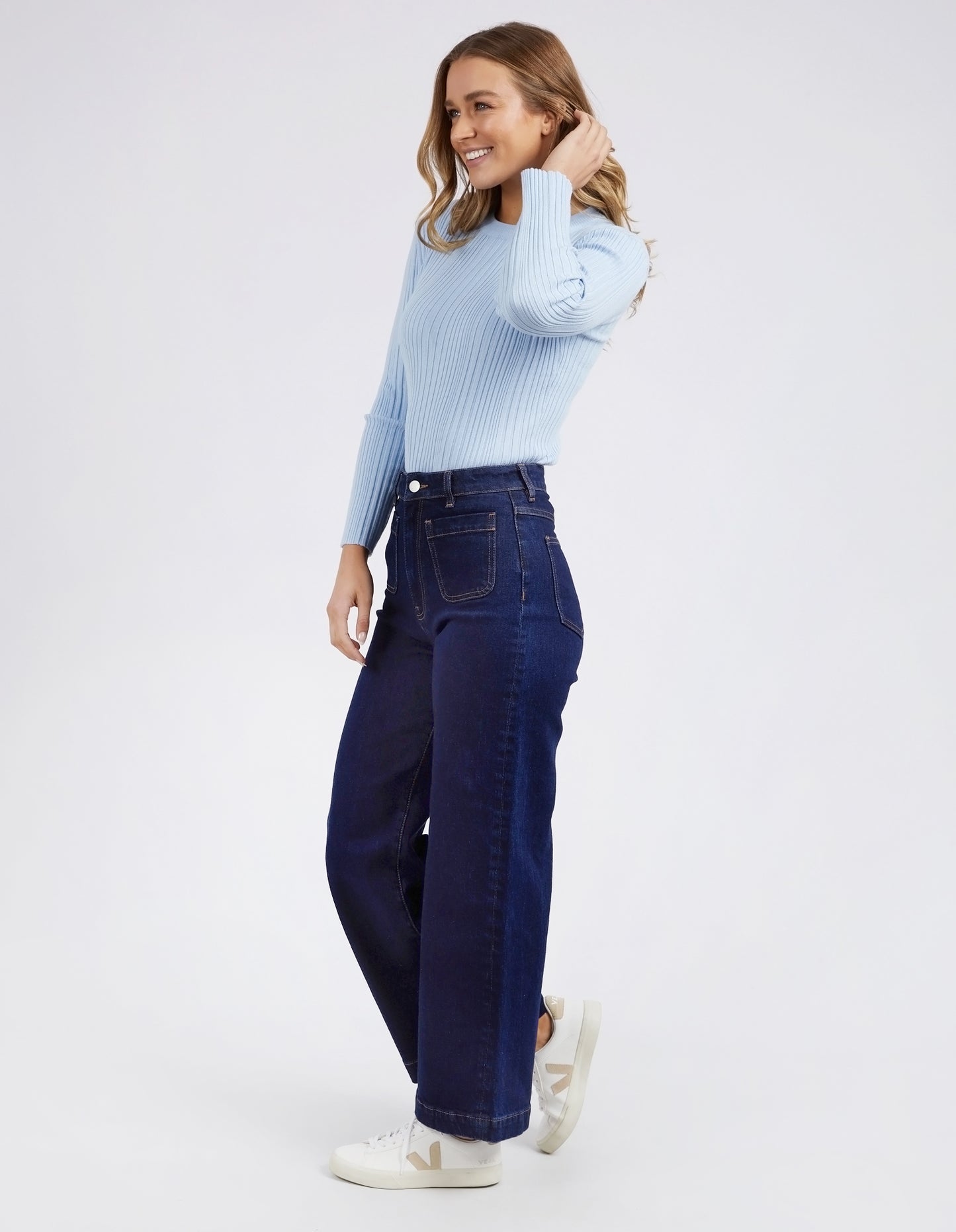 Sarah Wide Leg Jeans - Dark Denim