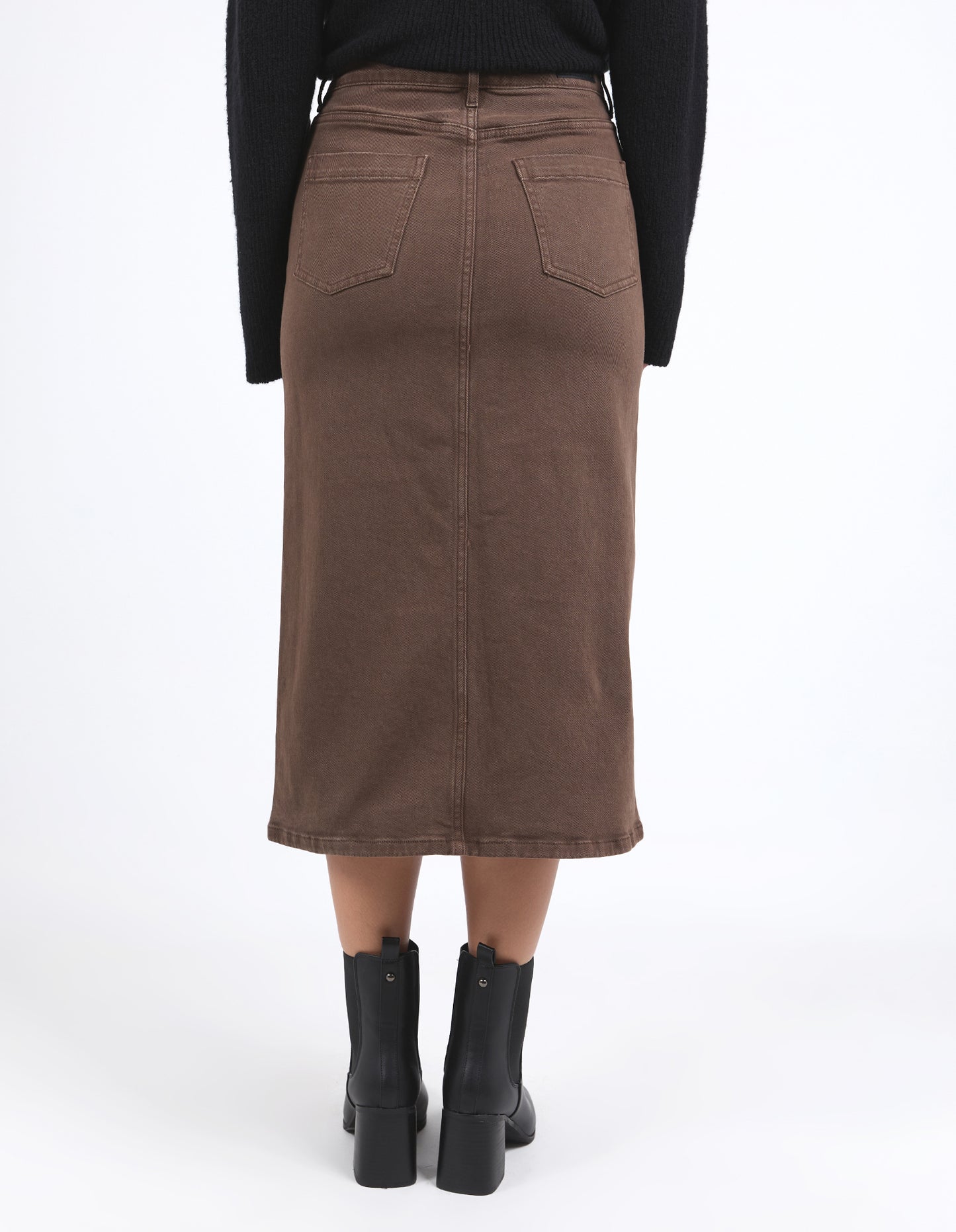 Scout Midi Skirt - Choc