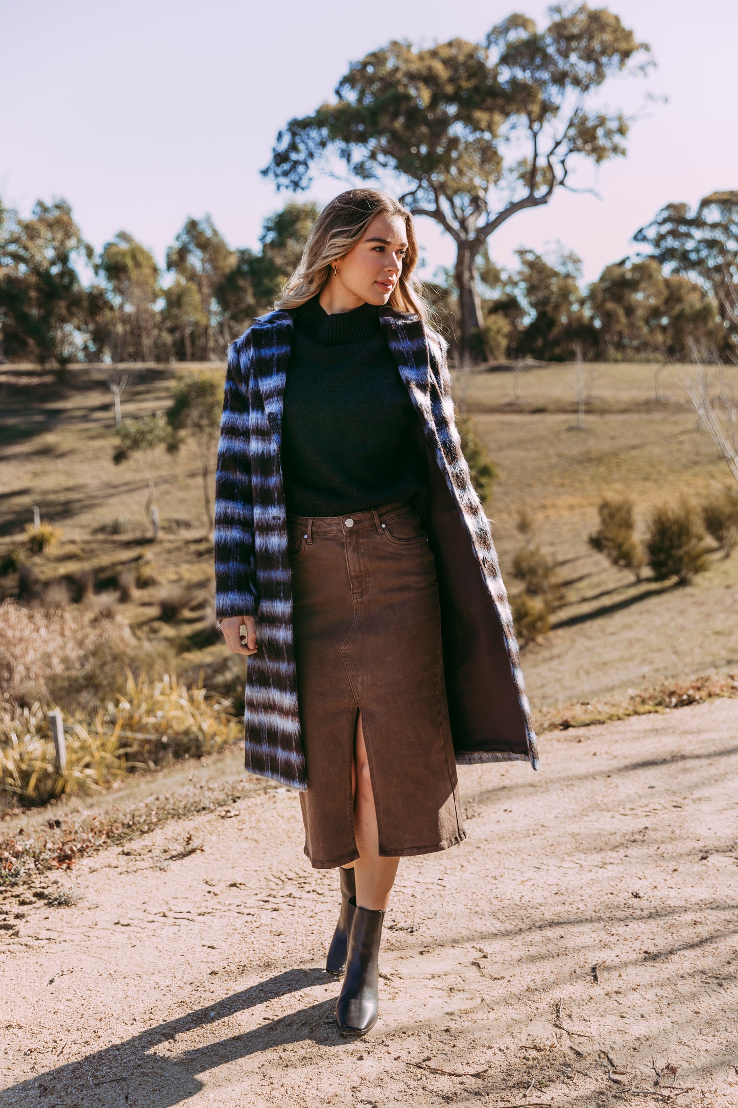 Scout Midi Skirt - Choc