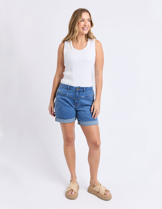 Devi Shorts - Mid Blue