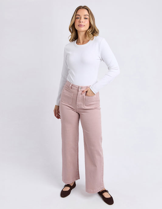 Sarah Wide Leg Jeans - Woodrose