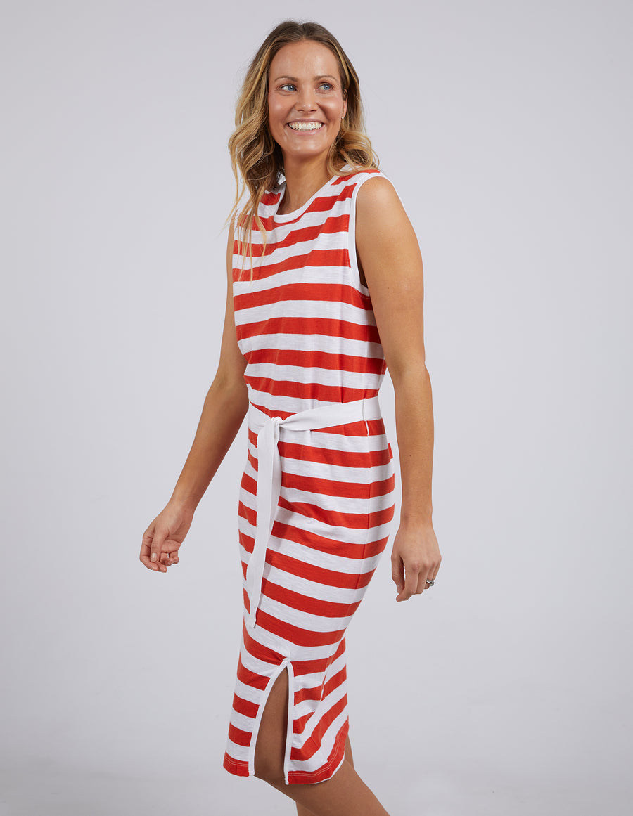Bondi Dress Stripe - Orange