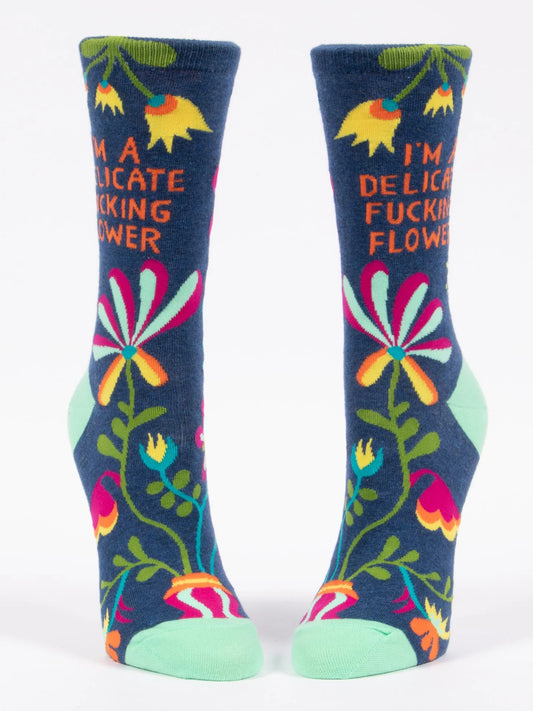 I'm A Delicate F*cking Flower - Womens Socks