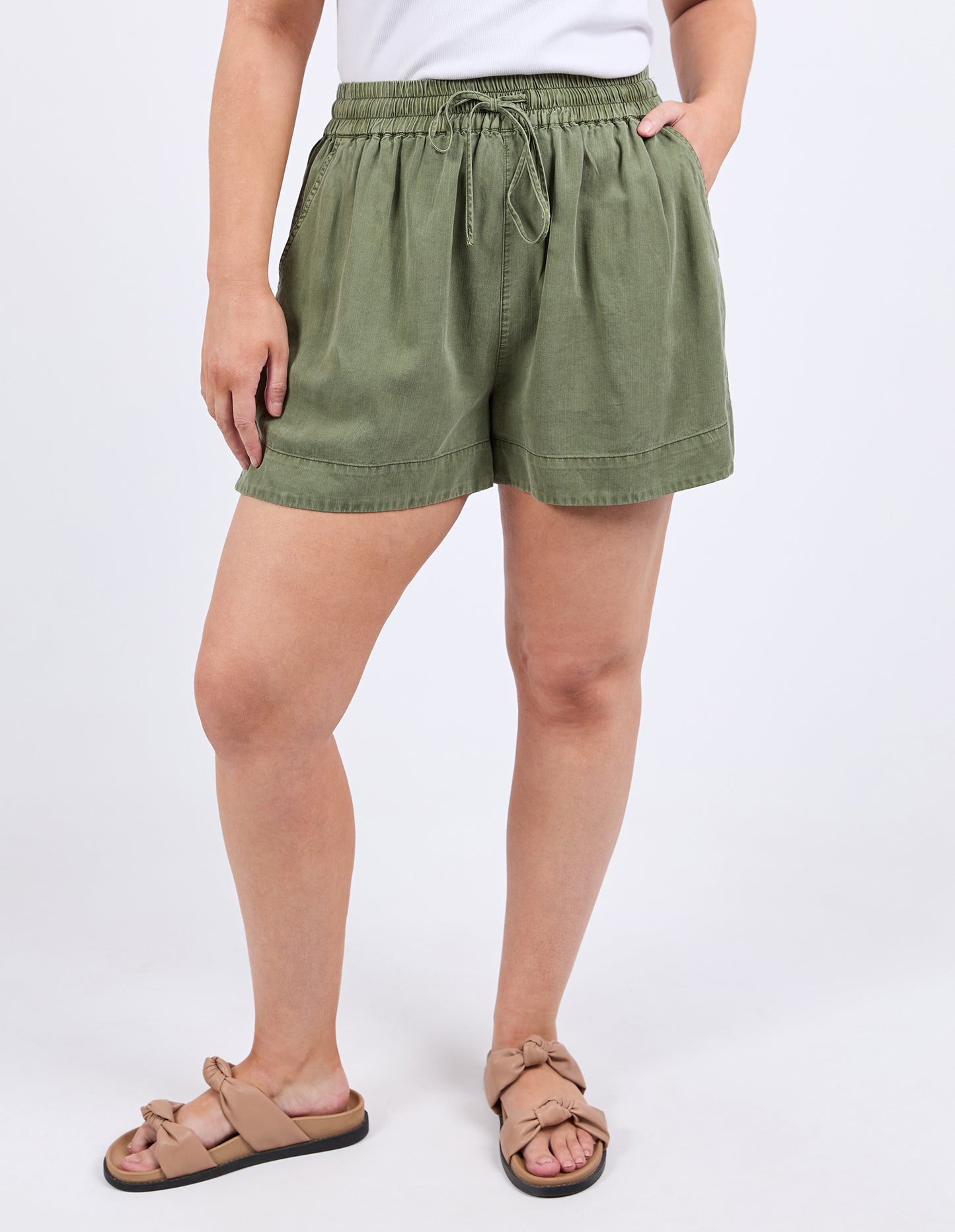 Bliss Washed Shorts - Clover