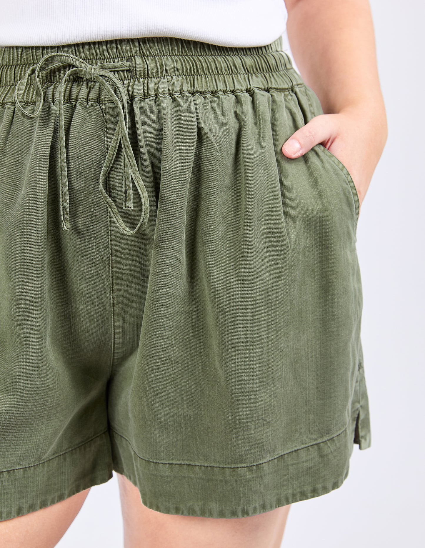 Bliss Washed Shorts - Clover