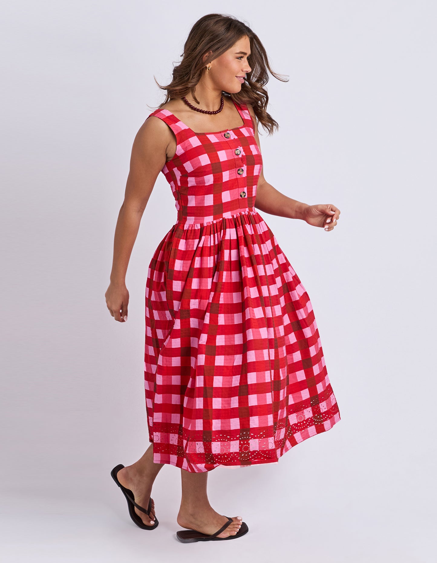 Edin Dress - Poppy Check