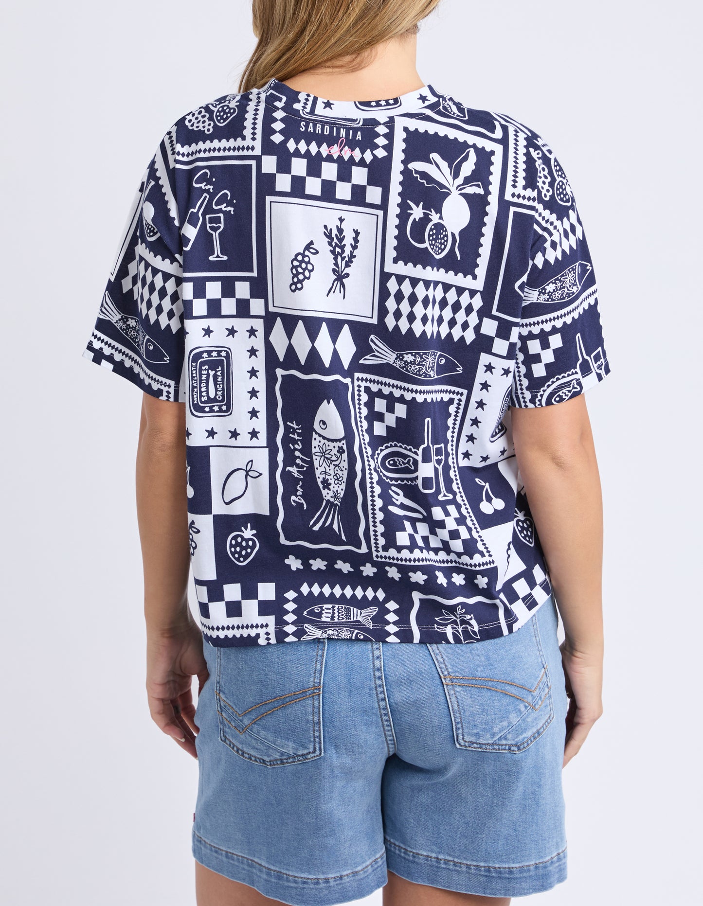 Chin Chin Tee - Navy