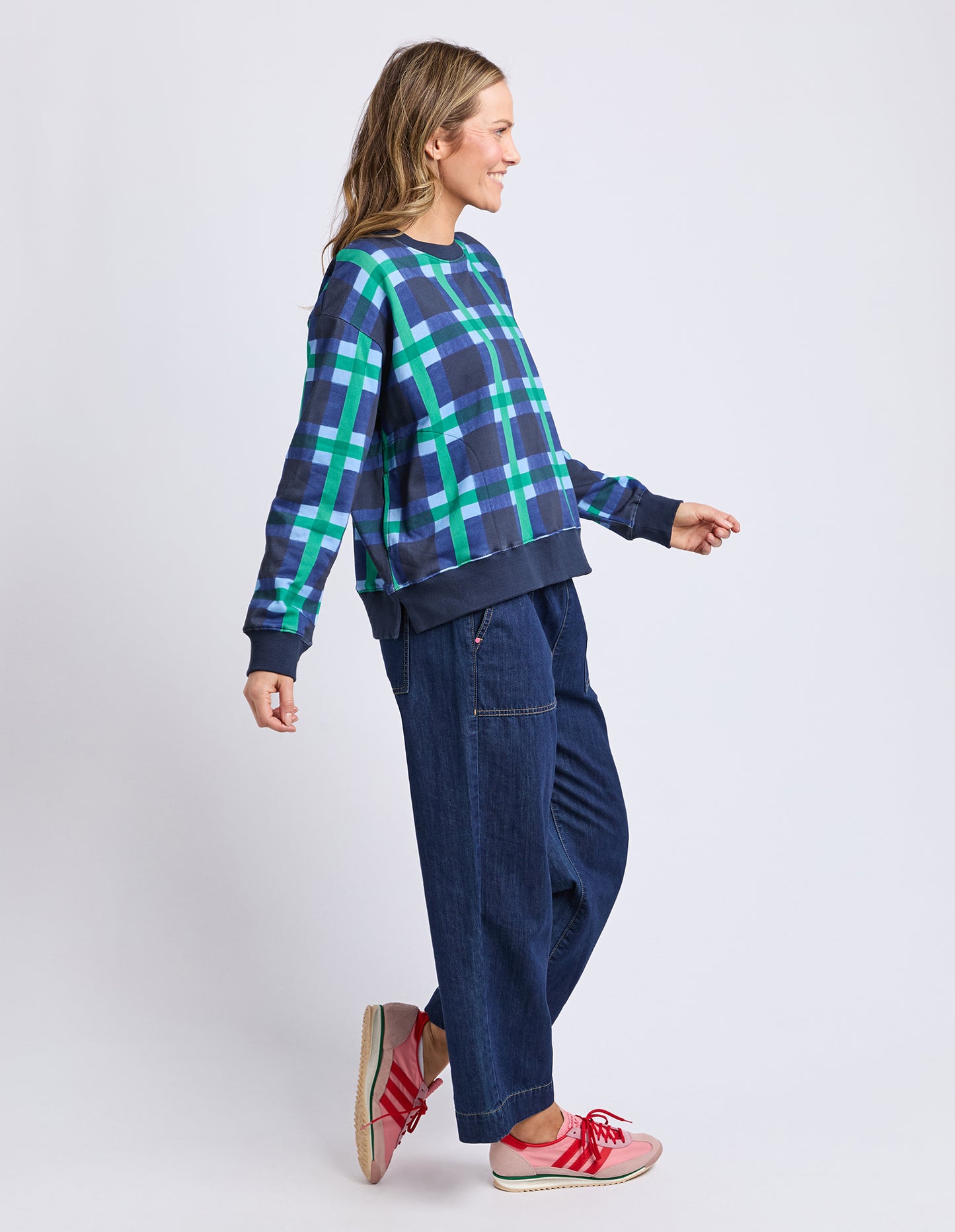 Bari Crew - Blue Check