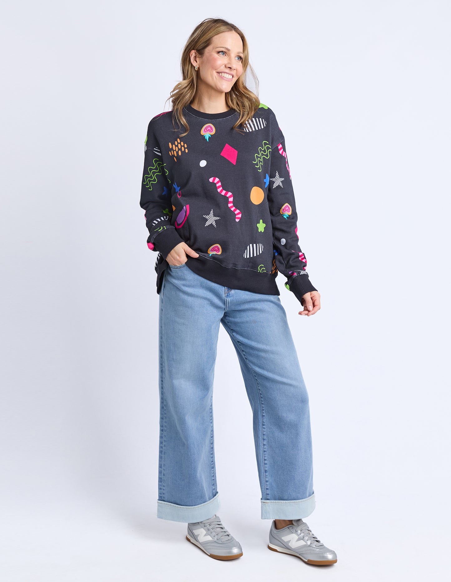 Licorice Galaxy Crew - Midnight Print